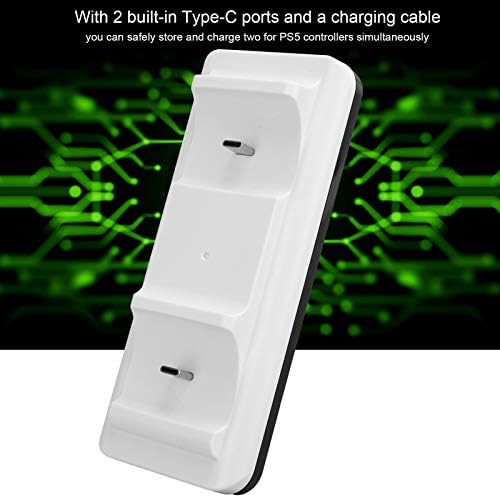 PUSOKEI Dual Charger Поставка за Контролер Зарядно Устройство с 2 Акумулаторни Батерии за Джойстик конзола за