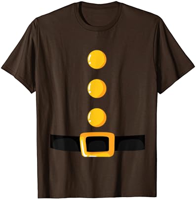 Тениска с Кафяво Джудже, Подходящ По Цвят До Забавному Покритие На Хелоуин