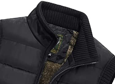 NINQ Jackets for Men - Мъжки яке-пуховик с ивици на лигавицата с термална подплата (Цвят: черен Размер: X-Large)