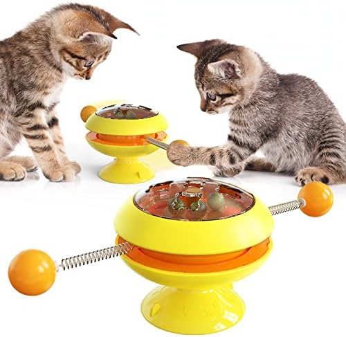 Играчки за котки с превръщането на масата luckymeet, Интерактивни Играчки с Пружинным на Топката за Въртящия се Плот,
