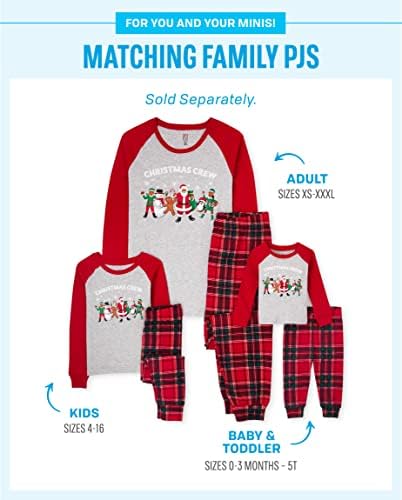 Комплекти Коледни Пижам за цялото семейство Children ' s Place, Плътно до тялото е от Памук, за Възрастни, За