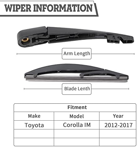 Смяна на комплект Гайки нож лост задна чистачки за Toyota Corolla СЪМ 2017-2018, Аксесоари за Капак на Чистачките