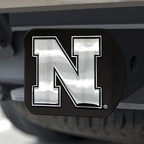 FANMATS University of Nebraska Черен Метален Калъф за Навески, 3,4 x4