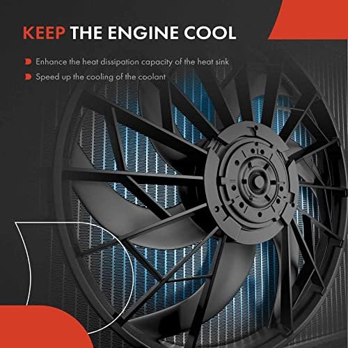 Вентилатор за охлаждане на радиатора на двигателя A-Premium в събирането е Съвместим с Chevrolet Cobalt 2006-2008 и Pontiac
