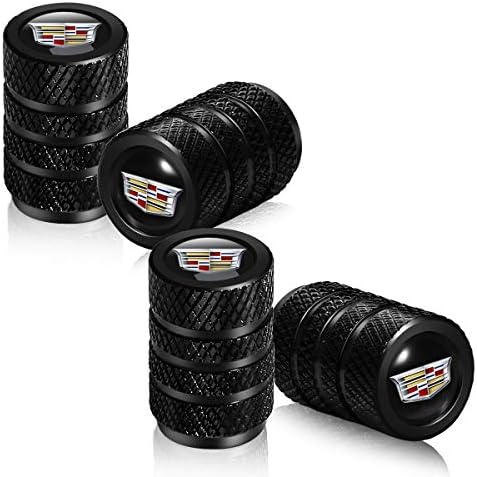 DBALL Метални Капачки за вентили за автомобилни гуми, Прахозащитен Капачки за автомобилни гуми, Съвместими с Cadillac