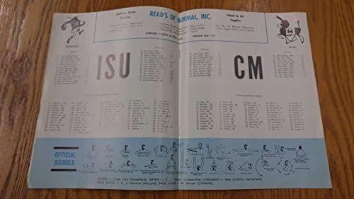ИСУН срещу футболен стадион Сентрал Мисури Хенкок 1967 Реколта програма J39065