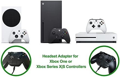 Адаптер Стереогарнитуры Plauduct контролери за Xbox One/One S/Elite 1 и 2/S Series| X Адаптер за слушалки с микрофон