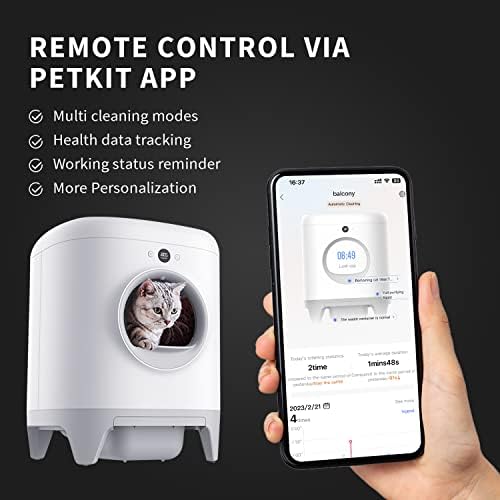 PETKIT PuraX самостоятелно почистване на Чекмеджето за Котешки Тоалетни, Безплатен Автоматичен Кутия за Котешки