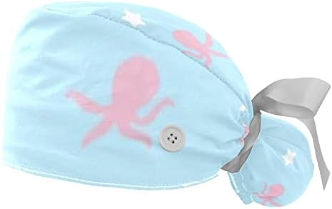 2 Опаковане на шапки за еднократна употреба-ексфолианти За медицински сестри С Осьминогом и Морската Звезда, Жена