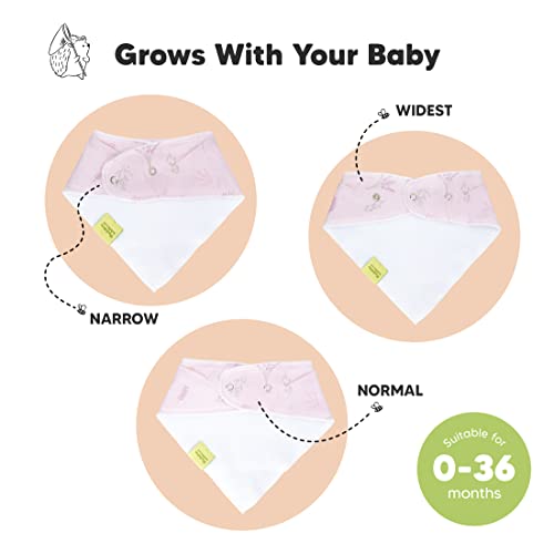 Лигавници-кърпи KeaBabies за момичета и 5 опаковки муслиновых бебешки кърпички от оригване - Супер Абсорбиращи
