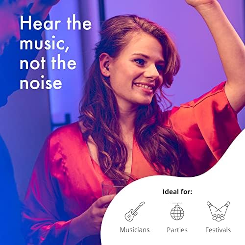Тапи за уши Alpine за намаляване на шума - Първокласна защита на слуха - високо качество на тапи за уши за концерти, чувствителност