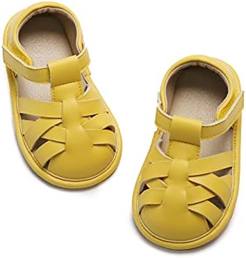 Felix & Flora / Сандали за малки момичета и момчета - Кожена Детски обувки За разходка с меки гумени подметки (Бебе /Дете)