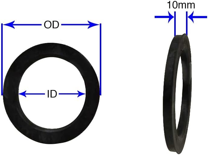 Джанти аксесоари Комплект части от 4-те центрирующих пръстените на главината диаметър 108 мм до 100,5 мм, поликарбонат