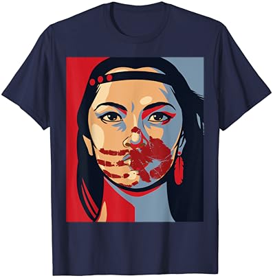 Тениска MMIW Awareness Indigenous Woman Art Откраднати Сестри