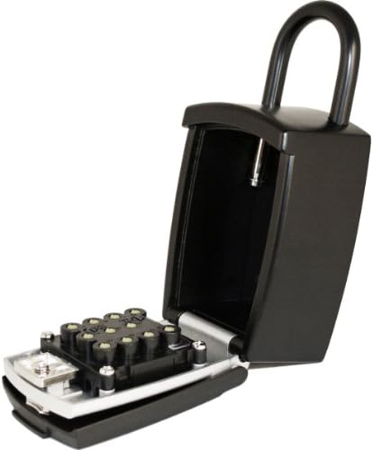 Ключодържател KeyGuard SL-501 С Перфорационной бутон, Кутия За Съхранение на ключове с Голям Капацитет, Черно