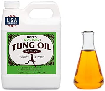 HOPE'S На Чисто Tung масло Водоустойчиво покритие от естествено дърво и Лак, 32 Течни унции, 1 опаковка