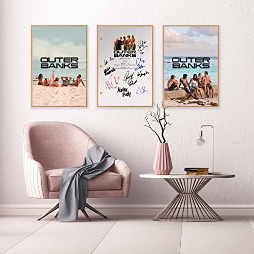 Плакат Outer Banks Obx Сериал Филм Плажни Плакати За Стая Естетически Платно Стенен Арт Декор (Комплект от 3 теми без рамки