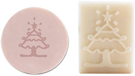 ZQWE САМ Сапунен на печата от бяла смола, Печат за сапун, Естествен сапун ръчна изработка, Дърво или цвете