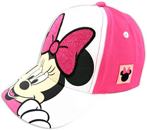 Бейзболна шапка на Дисни Little, Регулируеми Шапки Minnie Mouse за деца от 2-4 години Или момичета, за деца от 4 до 7 години