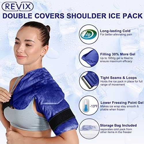 REVIX XL Пакет с лед за Лечение на Студа Вращательной маншет на коляното и рамото, Лед обвивка на коляното със