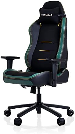 Ергономичен игралното стол VERTAGEAR SL3800 с поясничными седалки ContourMax и VertaAir - Midnight Green