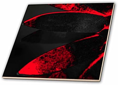 Триизмерна абстрактна макросъемка метални листенца от семки на червено. - Плочки (ct_350921_1)