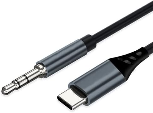 автомобилен кабел targeal Aux вход, конектор за свързване на аудиокабеля USB C за 3,5 мм стерео жак, Съвместим с S22/S21/S20/S20