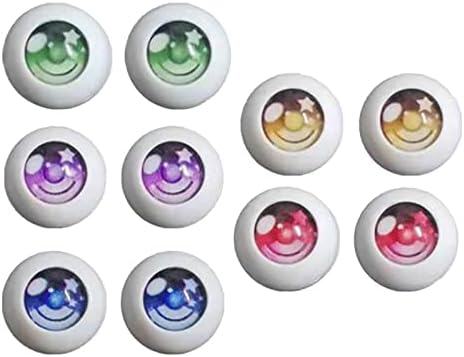 UGPLM 10x Кръгли Куклени Очи Множество Играчка за Плетене на една Кука Googly за Сплъстяване на Животински САМ Занаятите