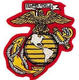 Логото на USMC, Ленти с бродерия Semper FI, Желязо нашивка - 3
