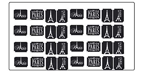 Колекция Paris France (32 Парижки шаблон за блестящи татуировки)