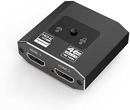 WDBBY HDMI Превключвател 4K, HDMI сплитер Двупосочни Адаптер 1x2/2x1 HDMI Превключвател HDMI Превключвател