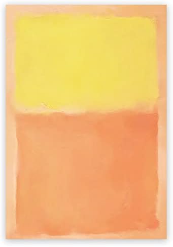 Марк Ротко Платно монтаж на стена арт - Оранжево, жълто и плакат на Щампи изобразително изкуство - Марк Ротко Плакат Цветна