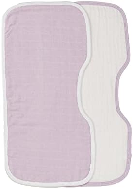 Комплект от две опаковки Детска Муслиновой салфетки от оригване Under the Nile от органичен памук цвят лавандула