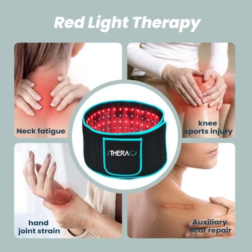 Колан за терапия с червена светлина, устройство за терапия близкия инфрачервен светлина iTHERAU, Облекчава Мускулната болка