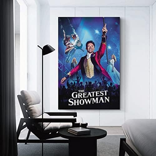 Шигл най-Големият Шоумен Музикален Постер на Филма HD Печат върху Платно Стенно Изкуство, Естетика на Интериор 12x18 инча