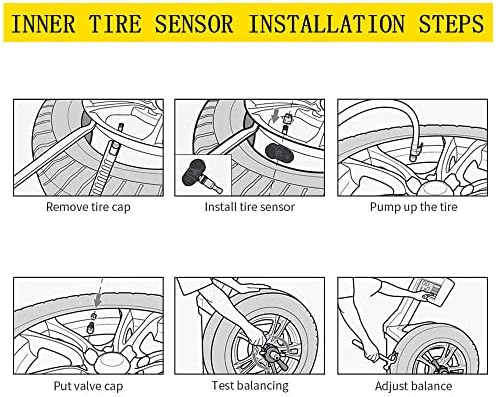 Датчик за налягане в гумите DaRui, Смяна на сензора, система за контрол на налягането в гумите A0009050030/A0009057200