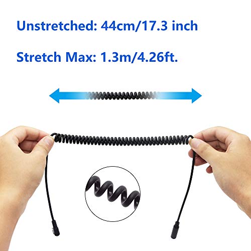 Удлинительный кабел CERRXIAN 3,5 мм, прав ъгъл 90 градуса, конектор 3.5 мм от мъжа към жената, 4-Щифта Удължител