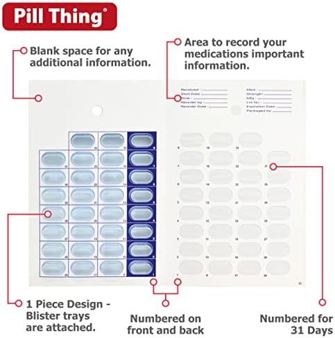 Месечни или седмични блистерные опаковки на лекарства Меди-Aid със студена запечаткой Системни карти - за Награда за еднократни