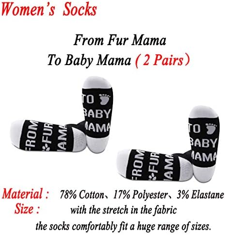 JXGZSO 2 Чифта Чорапи за бременни От Кожа мама До Чорапи За мама бебе Нови Подаръци за мама Подарък за Бъдещи майки