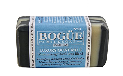 Луксозен сапун от козе мляко BOGUE - Хидратиращ микс Chiefs Peak Blend №21 - B & W bar с детоксифицирующим активен