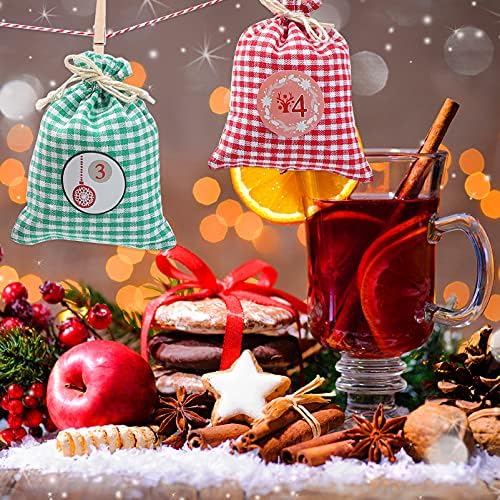 jojofuny 1 Комплект Въженият Скоба за Бонбони Подарък-Коледни Торбички Стая за съхранение на Партита Конопляные чанти