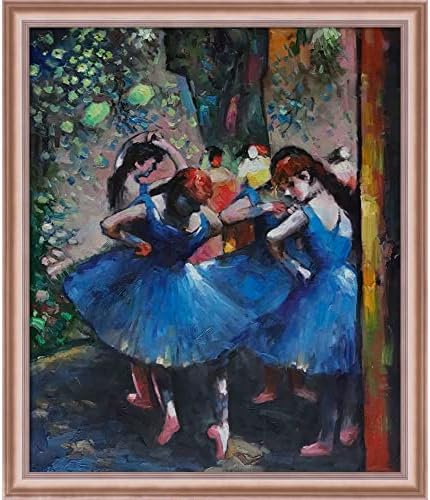 Танцьори La Pastiche в синя рамка от розово злато Classico, 23 x 27