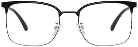 Очила за четене MEDOLONG TR90 с анти-синя светлина в рамка с антибликовыми лещи-LH6632(C3, анти-син, 200)