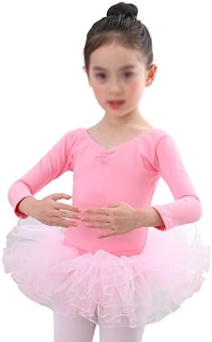 PDGJG/Балетное рокля, Детско Памучно Танцово Балетное рокля-пакетче, Бански За Момичета, Гимнастическая Танцови Облекла,