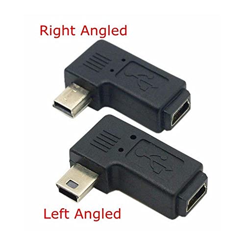 Mini USB 5-Пинов удължителен кабел за свързване на мъже и жени с наклон под ъгъл 90 Градуса Наляво и Надясно Адаптер за свързване