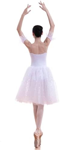 n/a Женски балет костюм Романтична дължина, Балетната поличка, Танцов костюм на Балерина, Балетната поличка (Цвят: