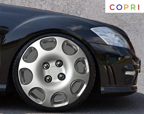 Комплект Copri от 4 Джанти Накладки 14-Инчов Сребрист цвят, Защелкивающихся на Ступицу, подходящ за Alfa Romeo