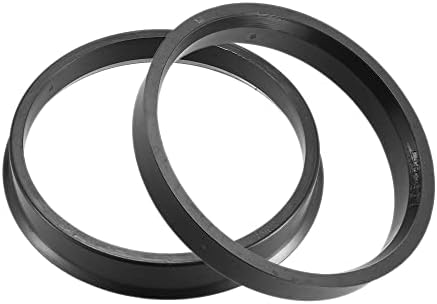 Универсални пръстени за центриране на автомобилни ступиц ACROPIX от 60,1 мм до 66,6 мм, Черно - Комплект от 2