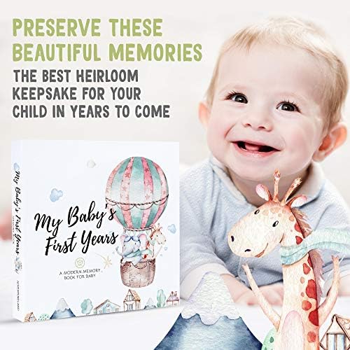 Детска рамка за снимка с тройно сонограммой И Комплект дневници на памет за първите 5 години от живота на детето - Декор