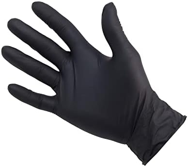 Counter Culture Нитриловые ръкавици за Еднократна употреба Направи си сам, Без прах и латекс, Черен, 4 мл, 100 в
